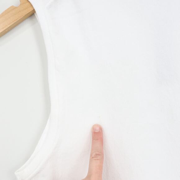 NWT J.Crew Jackie Sweater Shell Premium Ultra Fine Cotton White Size Medium - Picture 8 of 11